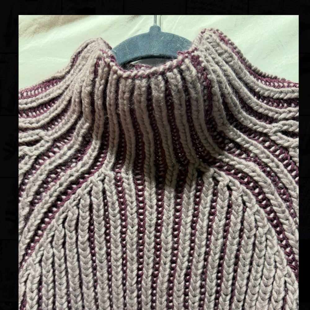 Steve Madden Striped Knit Turtleneck Sweater